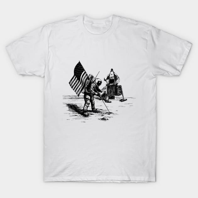 Moon Landing T-Shirt by TShirtWaffle1